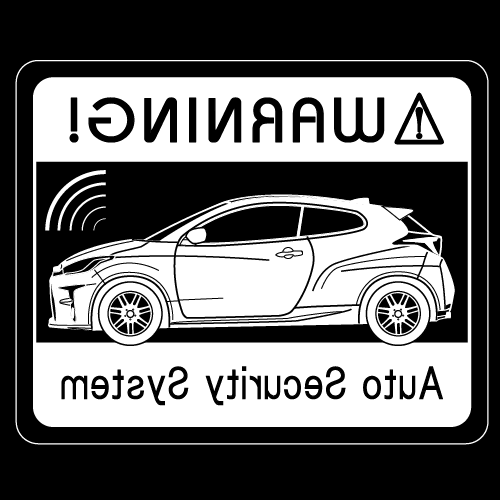 Rakuten - セキュリティステッカー(GR YARiSタイプ)