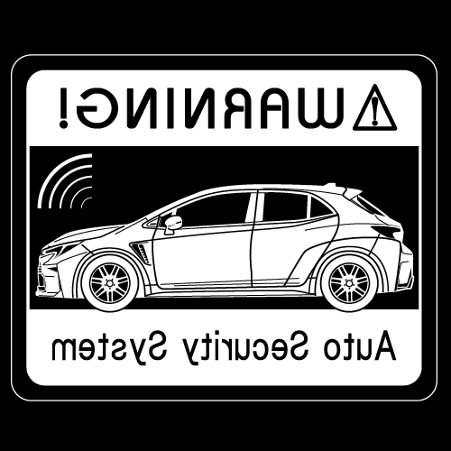 Rakuten - セキュリティステッカー(GR Corollaタイプ)