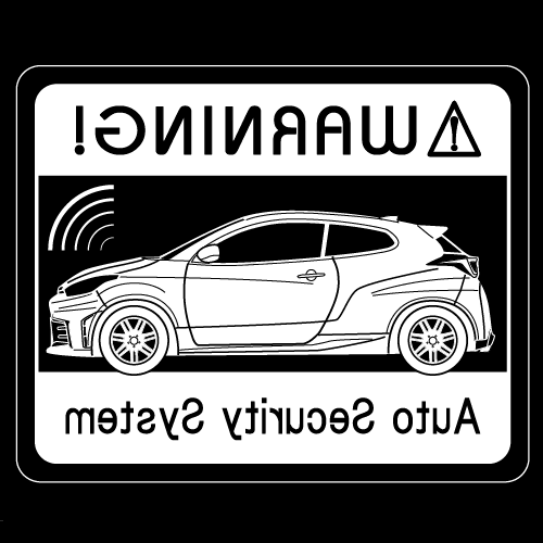 Rakuten - セキュリティステッカー(GR YARiS後期型タイプ)