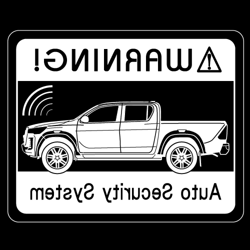 セキュリティステッカー(GR HILUXタイプ)