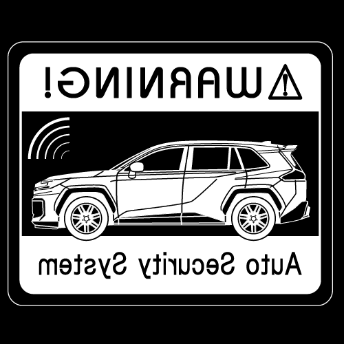 Rakuten - セキュリティステッカー(6代目RAV4タイプ)