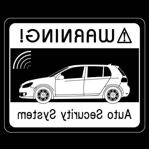 Rakuten - セキュリティステッカー(GOLF4タイプ)