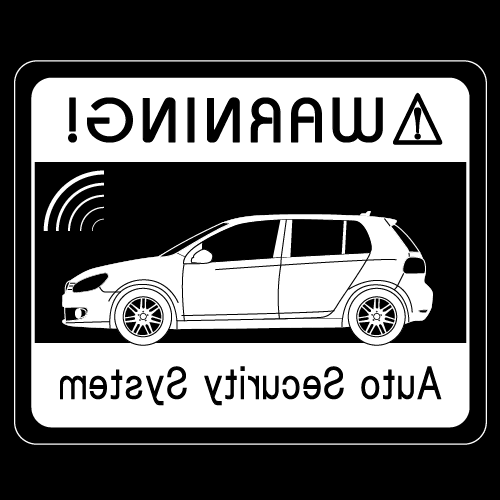 セキュリティステッカー(GOLF6タイプ)