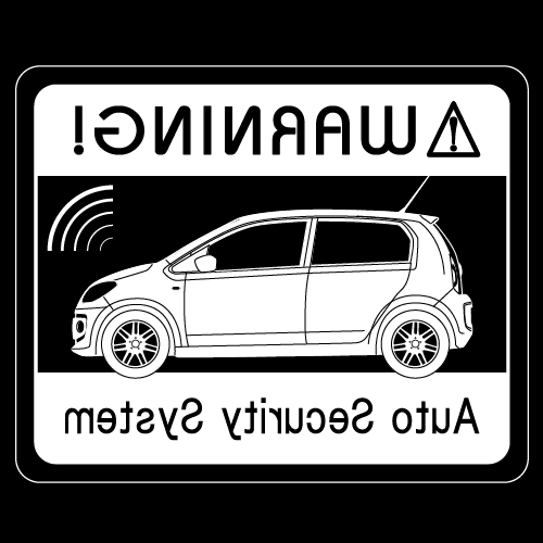 セキュリティステッカー(high up!4ドアタイプ)