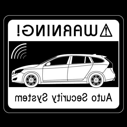 Rakuten - セキュリティステッカー(V60タイプ)