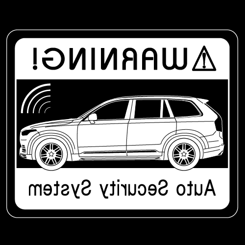 Rakuten - セキュリティステッカー(XC90タイプ)