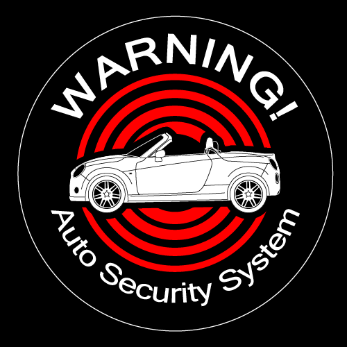 Rakuten - セキュリティステッカー(COPEN CEROタイプ)