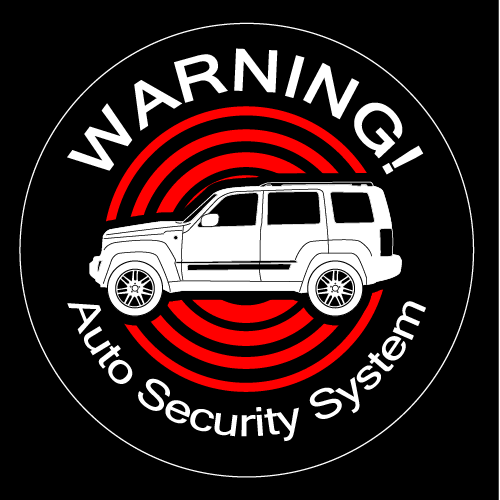 商品説明 窓の外側から貼るタイプのセキュリティステッカーです。 愛車のシルエットをデザインしたステッカーです。 透明塩ビシートに白インクで印刷してから表面ラミネート貼り付け加工(マットタイプ)してあります。 ※表示している画像は商品イメージですので実際の商品とは異なります。 商品が透明シートに白印刷で画面では解りづらい為、背景を黒色にしてあります。 警告表示種類 ■警告表示種類選べます。 Auto Security System Anti Theft System Immobilizer Electric Alarm 盗難警報装置付車両 盗難防止装置付車両 Don't touch! サイズ サイズ約 直径 50mm(左窓用、右窓用1枚のサイズ) 2枚セット(左窓用×2、右窓用×2の計4枚となります) 素材 3M製 塩ビシートを使用しています。 耐候性　約3年です。■車用オリジナルセキュリティステッカーです。 愛車のデザインに合わせたステッカーです。 手軽にセキュリティ効果アップ、ワンポイントのドレスアップできます。