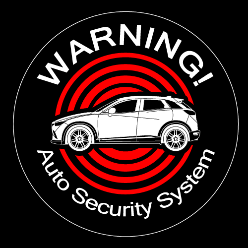 セキュリティステッカー(CX-3タイプ)