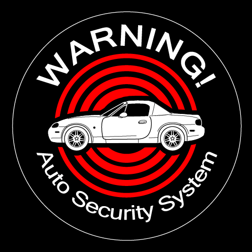 セキュリティステッカー(ROADSTER NB 2代目タイプ)