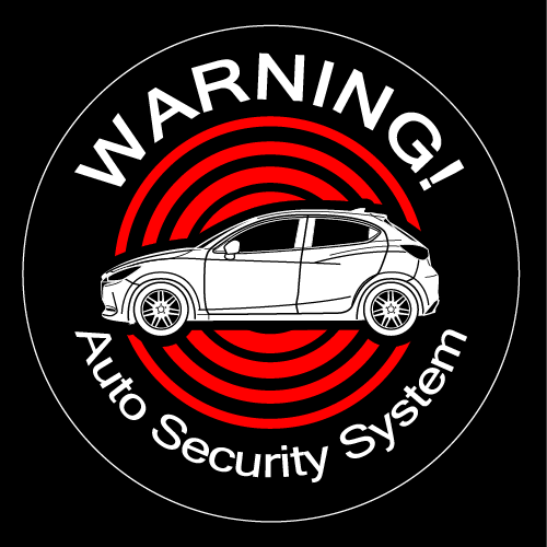 セキュリティステッカー(MAZDA2タイプ)