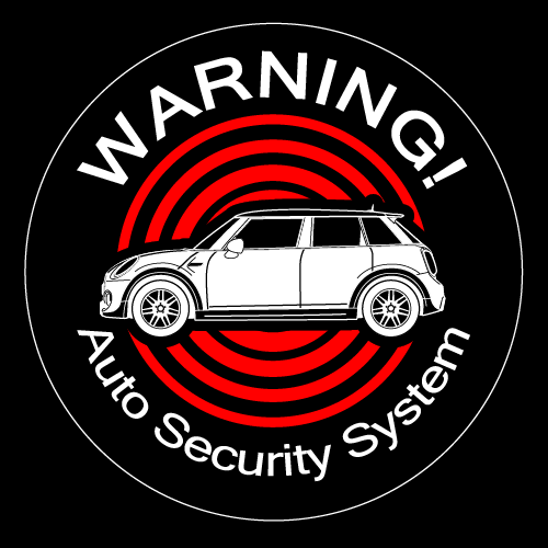 Rakuten - セキュリティステッカー(MINI 5doorタイプ)