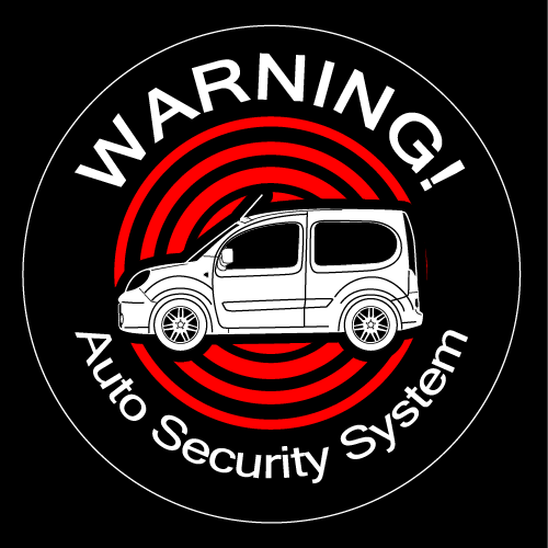 Rakuten - セキュリティステッカー(KANGOO BEBOPタイプ)