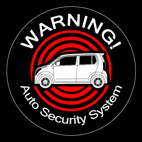 Rakuten - セキュリティステッカー(WagonR MH34Sタイプ)