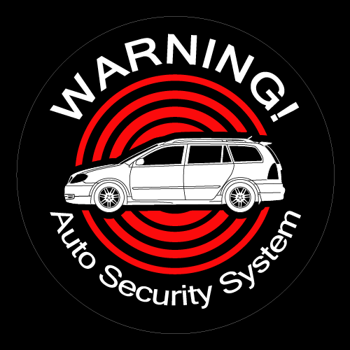 セキュリティステッカー(Corolla Fielder1代目タイプ)