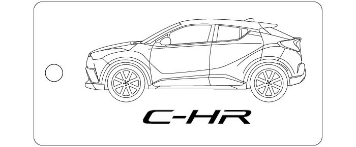 Rakuten - 車種別キーホルダー(C-HRタイプ)