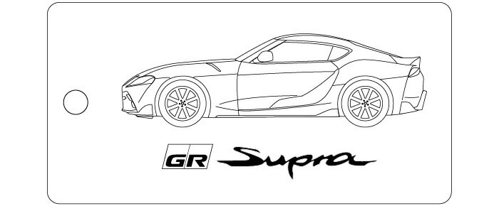 Rakuten - 車種別キーホルダー(SUPRA A90タイプ)