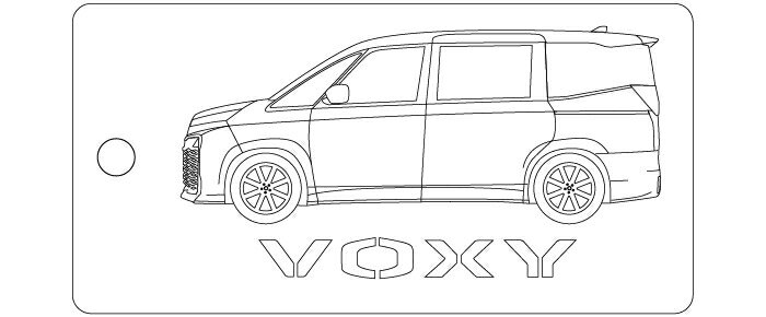 Rakuten - 車種別キーホルダー(VOXY 4代目タイプ)