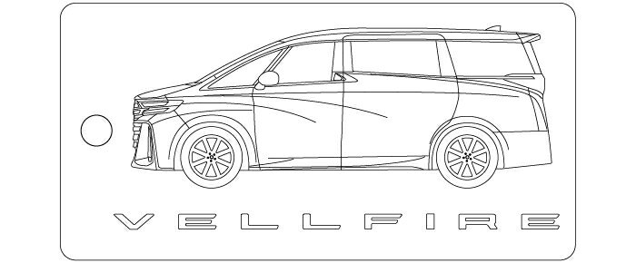 Rakuten - 車種別キーホルダー(VELLFIRE 3代目タイプ)