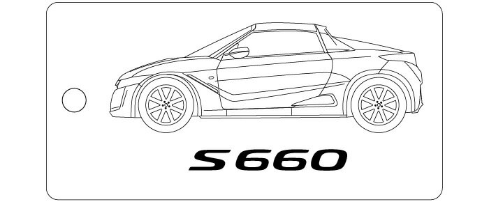 Rakuten - 車種別キーホルダー(S660タイプ)