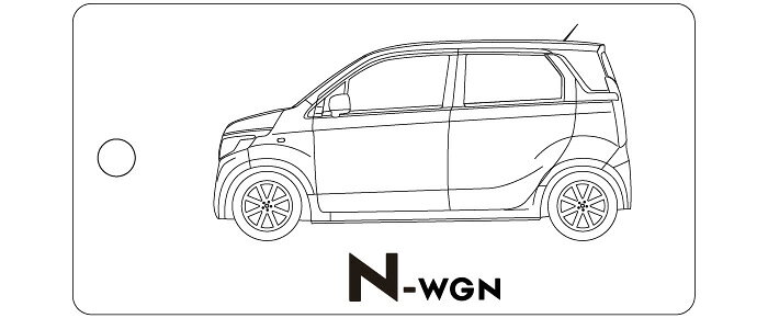 Rakuten - 車種別キーホルダー(N-WGNタイプ)