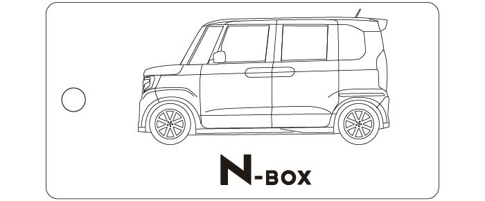 Rakuten - 車種別キーホルダー(2代目N-BOXタイプ)