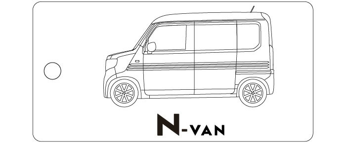 Rakuten - 車種別キーホルダー(N-VANタイプ)