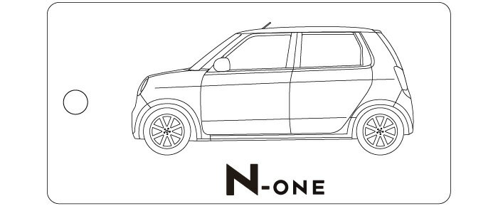Rakuten - 車種別キーホルダー(N-ONE 2代目タイプ)