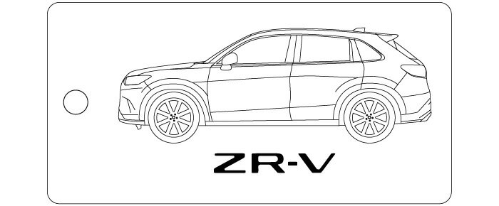 Rakuten - 車種別キーホルダー(ZR-Vタイプ)