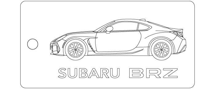 Rakuten - 車種別キーホルダー(2代目BRZタイプ)
