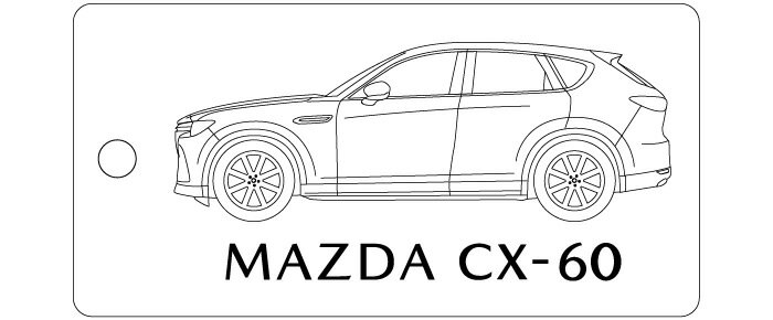 Rakuten - 車種別キーホルダー(CX-60タイプ)