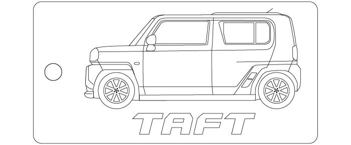 乐天商城 - 車種別キーホルダー(TAFTタイプ)