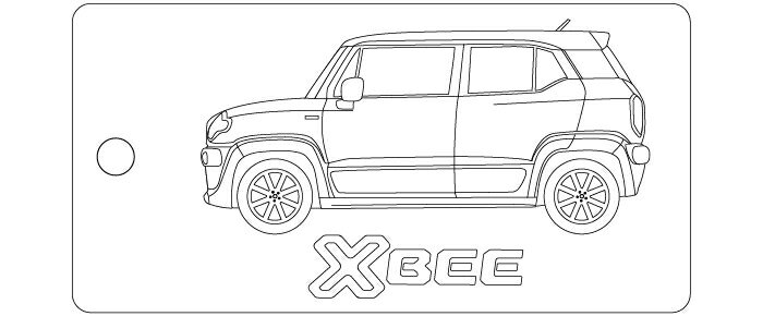 Rakuten - 車種別キーホルダー(XBEEタイプ)