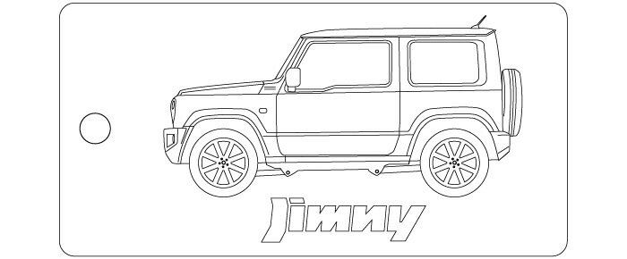 車種別キーホルダー(Jimny4代目タイプ)