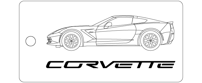 Rakuten - 車種別キーホルダー(CORVETTE-Z07タイプ)