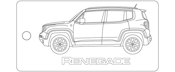 Rakuten - 車種別キーホルダー(RENEGADEタイプ)