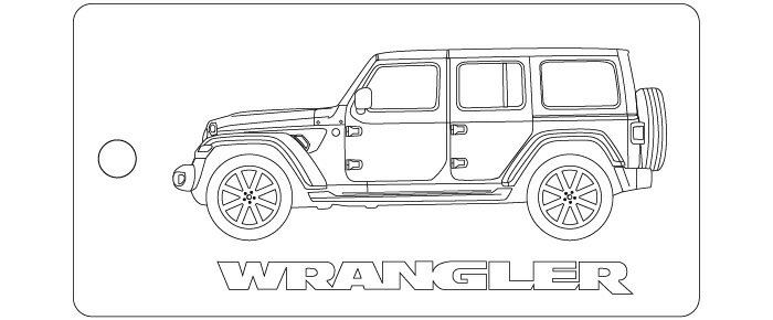 Rakuten - 車種別キーホルダー(WranglerUnlimited JLタイプ)