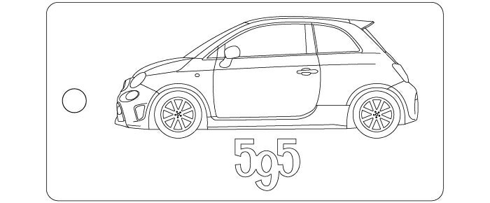 Rakuten - 車種別キーホルダー(595タイプ)