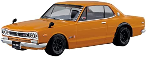 青島文化教材社 1/32 ザ スナップキットシリーズ ニッサン スカイライン 2000GT-R カスタムホイール (サファリブラウン) 色分け済みプラモデル 09-SP4【沖縄県へ発送不可です】