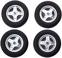 KK scale 1/12 Fiat 500F Tire Set with rims Abarth【沖縄県へ発送不可です】