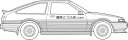 1/24 頭文字Dシリーズ No.001 トレノ前期型1600GT APEXAE86藤原拓海 プラモデル【沖縄県へ発送不可です】