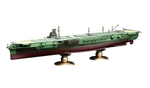 メーカー名 フジミ模型(株) 商品説明 帝国海軍シリーズ「航空母艦 瑞鶴」に2ピース25ミリ機銃が付属して復刻! キットは1944年、レイテ沖海戦時の瑞鶴を再現しています。 以前に定番製品として扱っておりました艦底付きの「帝国海軍シリーズ」を復刻いたしました。 製品は艦底まで再現できるフルハル仕様で、完成後に飾って楽しめる台座が付属します。 艦体下部は一体成型のパーツ構成でスクリュー部、舵を別パーツ化しています。25ミリ機銃(3連装/連装/単装)はキット付属パーツ以外に、銃身と銃架を別パーツ化した精密機銃パーツをあらたに収録。 新規付属の九六式25ミリ機銃は2ピース構成で、砲身のガンメタルと基部の艦体色を塗り分け再現が容易にできるようにしています。 艦載機の成型色は作業性を考慮しクリアーからグレーへ変更しました。 艦載機の日の丸や甲板上の白線、国旗などを収録したデカールが付属。※この商品は日本製です。※この商品は、組み立てが必要なプラモデルキットです。【製品仕様について】 ご購入の参考までに商品の紹介文を下記に記載させていただいておりますが、 製品仕様全てを記載するものではありませんので、製品仕様詳細等につきましては メーカーサイト等で事前にご確認ください。