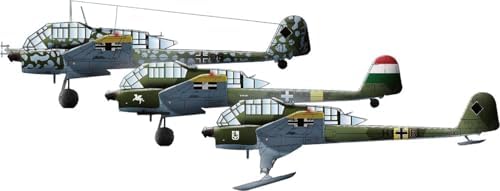 1/48 ドイツ Fw189A-1/A-2 偵察機/冬期用スキー装備/夜間戦闘機 3in1(1機入り) 全長約250mm プラモデル..