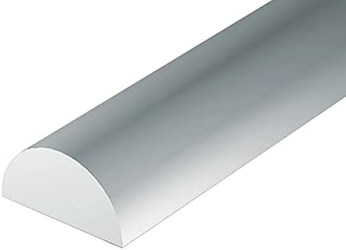 エバーグリーン スケールモデル プラ棒 ハーフラウンド 幅2.0mm 4本入 模型用素材 70EG242 ホワイト【配送日時指定不可】