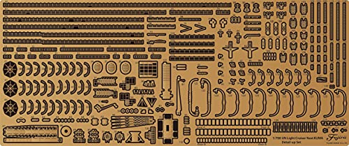 メーカー・ブランド フジミ模型(株) 商品説明 プラスチックモデルキット本体は含まれません。組み立てには別途工具等が必要。 艦NEXTシリーズ「軽巡球磨」をさらにアップグレードさせるエッチングパーツ集が新設計で登場! 発売中の1/700スケールキットに対応、1隻分130種類以上のパーツを収録。 1/700艦NEXTシリーズNo.017 日本海軍軽巡洋艦 球磨 に対応しています。 パーツはエッチング製で大判サイズ1枚です。 収録部は成型パーツでは再現できない部分を追加表現することと、パーツを一部切削し部分交換する2種が主です。 特徴的な収録部分 ・煙突のファンネルキャップ:さらに精密感増すメッシュ状のものを収録。 ・艦全周の手すり:2段手すりを艦全周形状に合わせた専用設計パーツ。 ・艦橋:成型パーツでは表現が省略気味の左右の舷灯や背面のラッタル・手すりを収録。 ・カタパルトや水偵揚収デリックなどトラス状の細密なパーツ。 その他の収録部分 ・水偵予備翼格納枠・前後マスト支柱ラッタル・爆雷投下軌条先端(格納状態) ・艦載艇錨・オール・救命浮標・艦尾救命浮標格納枠 ・煙突モンキーラッタル・煙突内導板 ・艦首/艦尾旗竿・錨見台・方位探知アンテナ・プロペラガード ・カタパルトは成型では再現不可能なトラス構造を実現、細密感が非常に高い形状です。 ・水偵揚収デリックは下げ位置と格納(上げ)位置の2種類から選択が可能。 ・九四式水上偵察機の翼支柱やプロペラを追加表現部品として収録。 ・艦首・艦尾旗竿は主竿と支柱の2ピース式で形状を含め細密な再現が可能。 ・前後マスト柱のラッタル、測的所の窓など追加表現のパーツを収録。 ・エッチングパーツは適度な強度と曲げやすさを両立する0.15mm厚。 ・約130種類以上のパーツ、400点以上を収録。 【付属内容】 ・エッチングパーツx1 ・説明書x2 ※金属製パーツにつき、塗装が必要です。接着に際しては瞬間接着剤、ゴム系接着剤を接着部位により使用してください。 ※本製品はエッチングパーツのみです。キットは付属しません。【製品仕様について】ご購入の参考までに商品の紹介文を下記に記載させていただいておりますが、製品仕様全てを記載するものではありませんので、製品仕様詳細等につきましてはメーカーサイト等で事前にご確認ください。