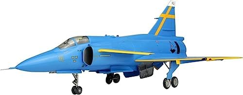 プラッツ/イタレリ 1/48 スウェーデン空軍 JA37 ヤクトビゲン ブルーピーター スウェーデン空軍75数年記念塗装機 専用エッチングパーツ付属 プラモデル TPA-35【沖縄県へ発送不可です】