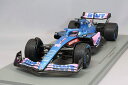 スパーク 1/18 アルピーヌ A522 BWT 2022 F1 モナコGP 7位 #14 F.アロンソ アクリルケース付【沖縄県へ発送不可です】