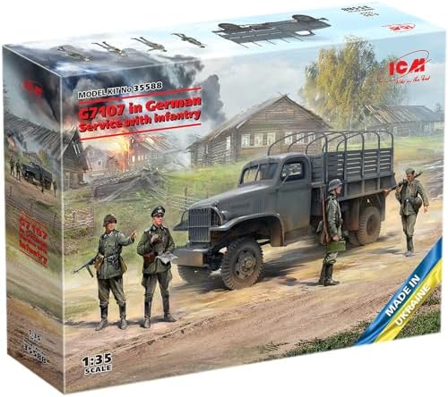 ICM 1/35 ドイツ G7107 w/ドイツ歩兵 プラモデル 35588【沖縄県へ発送不可です】