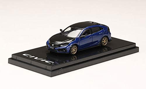 1/64 ホンダシビックハッチバック (FK7) カーボンボンネット ブリリアントスポーティーブルーメタリック 完成品 HJ641018DBL【沖縄県へ発送不可です】