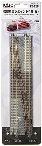 KATO Nゲージ 複線片渡りポイント4番 左 20-230 鉄道模型用品【沖縄県へ発送不可です】